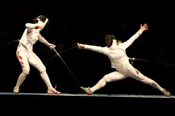 great example of a direct attack epee fencing